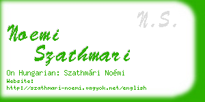 noemi szathmari business card